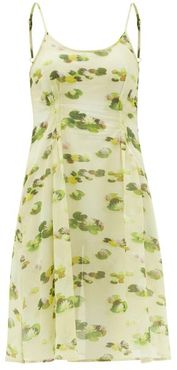 Virginia Floral-print Cotton-muslin Dress - Womens - Yellow Print