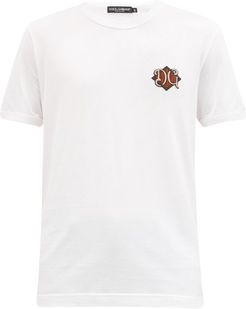 Logo-appliqué Cotton-jersey T-shirt - Mens - White