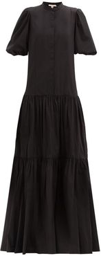 Ramona Cotton-blend Poplin Maxi Shirt Dress - Womens - Black