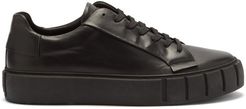 Dyo Leather And Recycled-rubber Trainers - Mens - Black