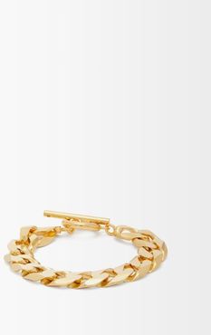 Moto Flat-chain Gold-vermeil Bracelet - Womens - Gold