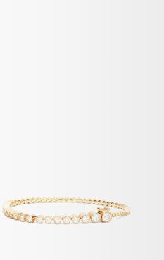 Diamond & 18kt Gold Tennis Bracelet - Womens - Yellow Gold