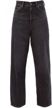 1993 High-rise Straight-leg Jeans - Womens - Dark Grey