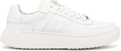 Frank Panelled Nappa-leather Trainers - Womens - White