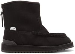 Russ Suede & Shearling Boots - Womens - Black