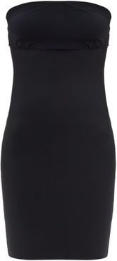 Strapless Two-faced Slip Dress - Womens - Black