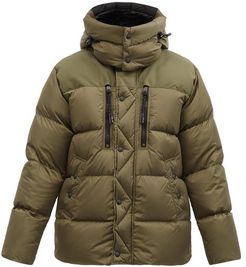 Garston Hooded Quilted Recycled-nylon Down Jacket - Mens - Khaki