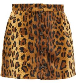 Be Fear Appaloosa Leopard-print Mini Skirt - Womens - Leopard
