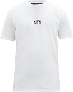 Icon Logo-print Cotton T-shirt - Mens - White