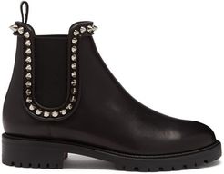 Crapahutta Spike Leather Chelsea Boots - Womens - Black