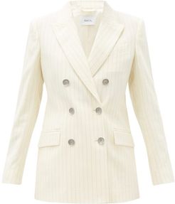 Cambridge Double-breasted Wool-blend Jacket - Womens - Ivory