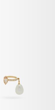 Pêche Glacée Diamond, Pearl & 14kt Gold Ear Cuff - Womens - Gold