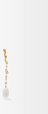 Imperatrice Diamond & 14kt Gold Single Earring - Womens - Gold