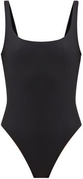 The Ninties Scoop-back Swimsuit - Womens - Black