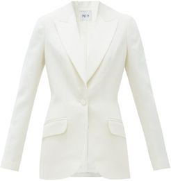 Hanoii Single-breasted Wool Tuxedo Jacket - Womens - White