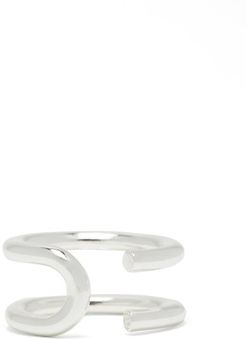 Turn Sterling-silver Ring - Mens - Silver