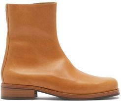 Camion Zipped Leather Boots - Mens - Tan