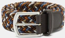 Woven Elasticated Belt - Mens - Brown Multi