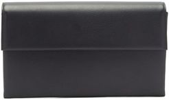 Haze Leather Clutch Bag - Womens - Navy