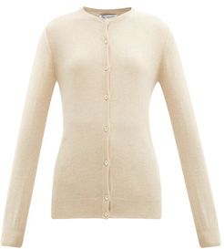 Round-neck Cashmere Cardigan - Womens - Beige