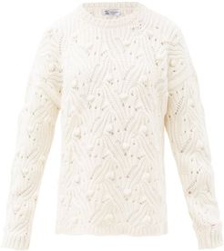 Arabella Open-knit Cashmere Sweater - Womens - Ivory