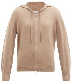 Marla Zipped Wool Hooded Sweater - Womens - Dark Beige