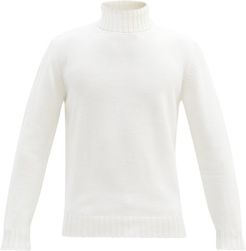 Roll-neck Merino-wool Sweater - Mens - Cream