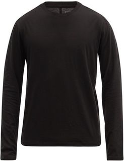 Organic Pima-cotton Long-sleeved T-shirt - Mens - Black