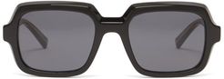 Square Acetate Sunglasses - Mens - Black