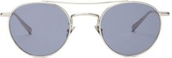 X Rimowa Round Metal Sunglasses - Mens - Navy