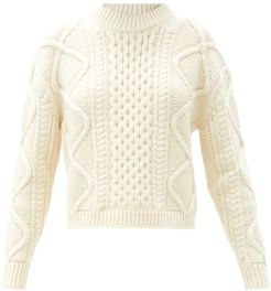 Alizee Cable-knit Sweater - Womens - Cream