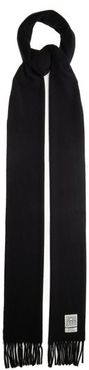 Extra-long Virgin-wool Scarf - Womens - Black