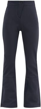 Tipi Iii High-rise Flared Soft-shell Ski Trousers - Womens - Navy