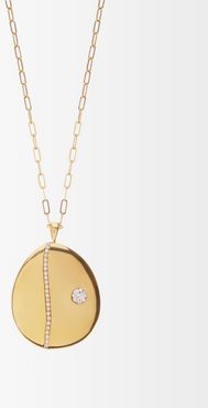 P6 Diamond & 18kt Gold Pendant Necklace - Womens - Gold