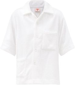 Oversized Cotton-terry Shirt - Womens - White