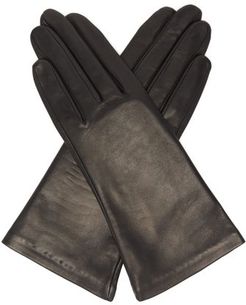 Inès Leather Gloves - Womens - Black