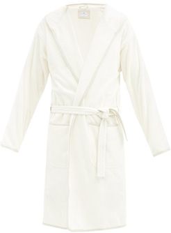 Logo-embroidered Cotton-towelling Bathrobe - Mens - Ivory