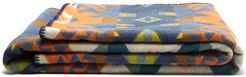 Sierra Ridge Wool-blend Blanket - Orange Multi