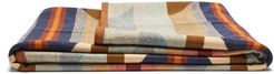 Wyeth Trail Jacquard-stripe Wool-blend Blanket - Beige