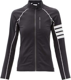 Four Bar Compressive-shell Track Jacket - Womens - Dark Grey