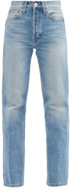 90s High-rise Straight-leg Jeans - Womens - Denim