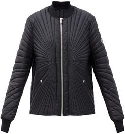 Radiance Logo-patch Quilted Down Jacket - Womens - Black