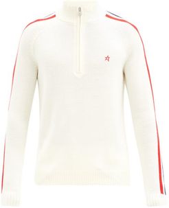 La Tour Iv Half-zip Merino-wool Sweater - Mens - White