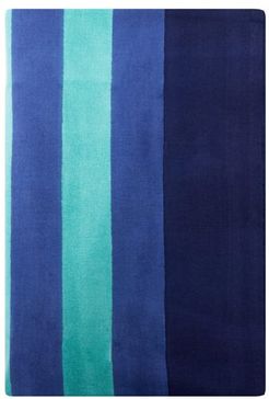 Bougainvillea 180cm X 270cm Cotton Tablecloth - Womens - Blue Stripe