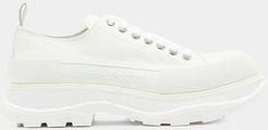 Tread Slick Chunky-sole Canvas Trainers - Mens - White