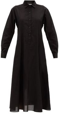 Fallon Cotton-gauze Shirt Dress - Womens - Black