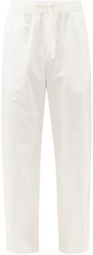 Elasticated-waist Organic-cotton Pyjama Trousers - Mens - Cream
