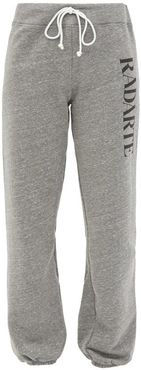 Radarte-print Fleeceback-jersey Track Pants - Womens - Grey