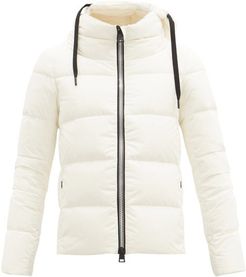 Funnel-neck Down Jacket - Womens - White