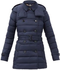 Arniston Short Double-breasted Quilted Coat - Womens - Navy